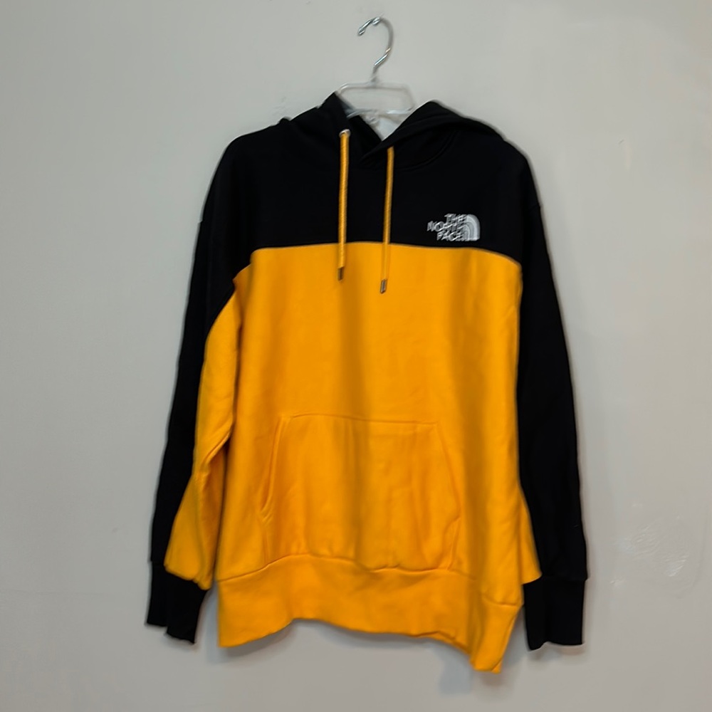 NWOT The North Face Black Gold THICK Hoodie Half Dome Logo sweatshirt Men M